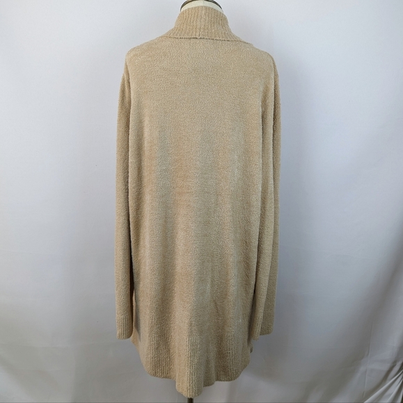 Barefoot Dreams Circle Cardigan CozyChic Lite Shawl Collar Soft Camel L/XL NWT - Picture 7 of 13